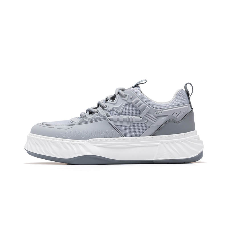 JOSINY Fabric Abrasion Resistant Breathable Height Increasing Low top Skateboard Shoes Men's