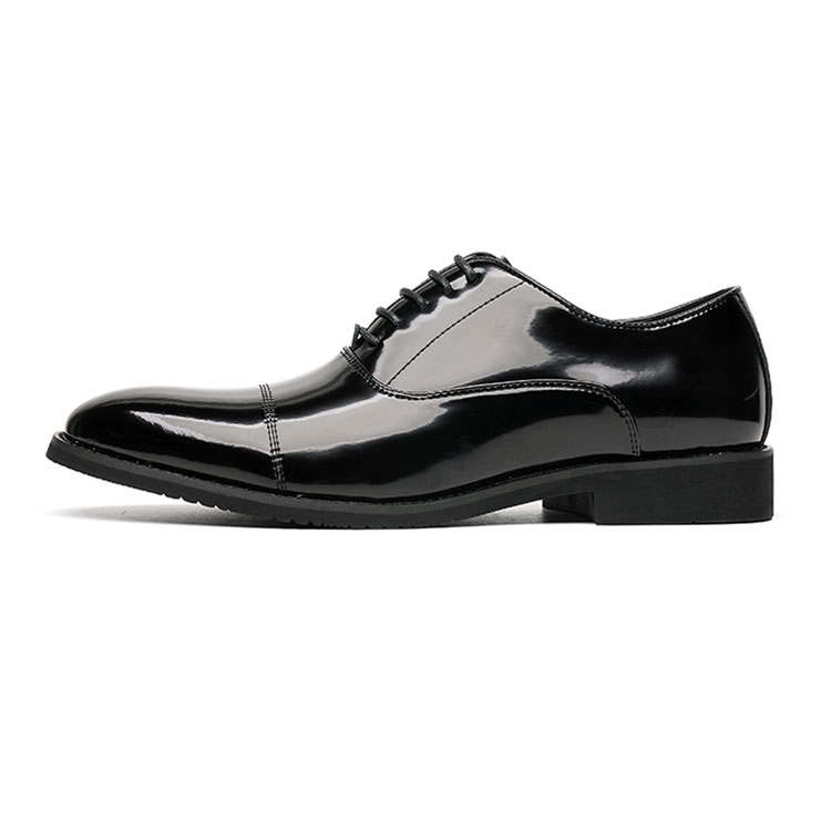 KAQIAODI Cow Split Leather Dress Shoes Men's Black