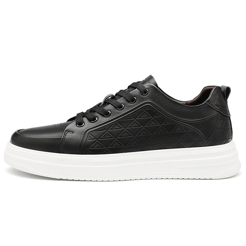 DUNNU Cow Leather Low top Skateboard Shoes Men's