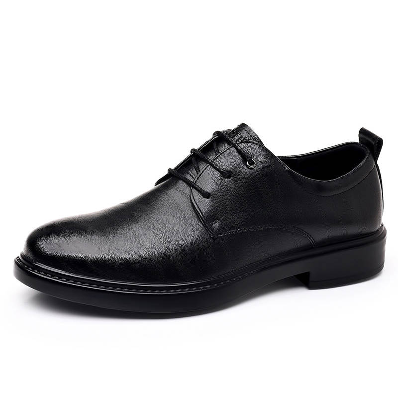 PEHL Casual Leather Shoes Men's Low Top Black/Brown
