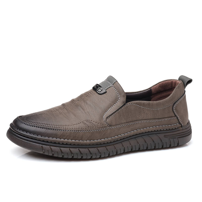 POPULAR ROUSE PR Cow Split Leather Casual Shoes Men's