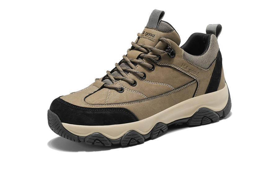 HLA Outdoor Shoes Men's Low Top Black Gray, Khaki