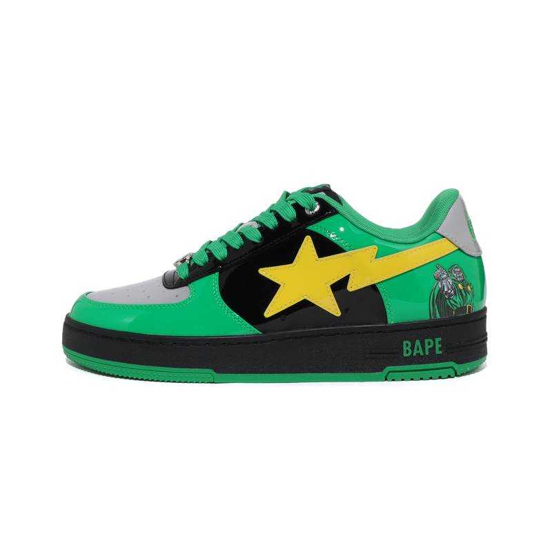 A BATHING APE Low top Skateboard Shoes Men's Green