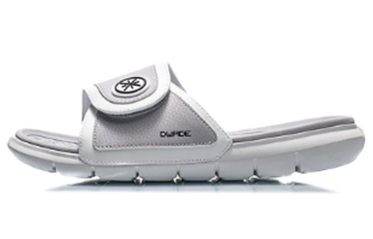 Li-Ning Li Ning Rubber Sole Slide Slippers Men's Standard White