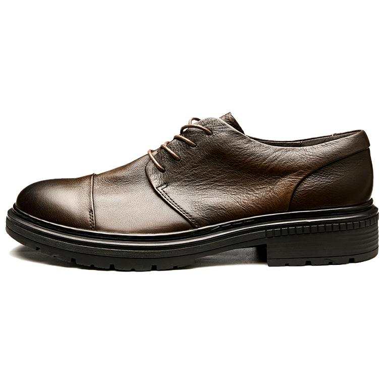 Brounvanm Handcrafted Shoes Top Grain Cow Leather Casual Shoes Men's