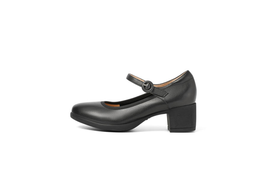 BELLE Chunky Heel Mary Jane Shoes 5CM Women's