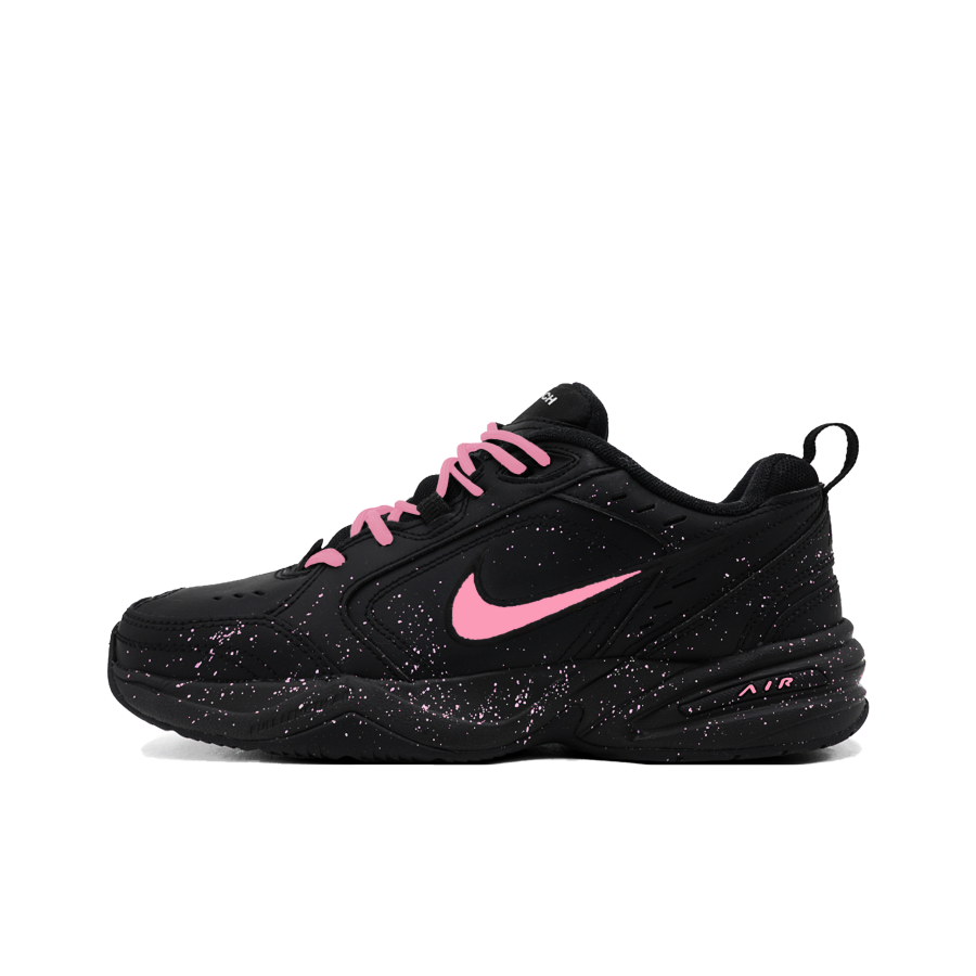 Nike Nike Air Monarch 4 Pink Starry Sky Abrasion Resistant Coverage Low top Chunky Sneakers Unisex Black Pink