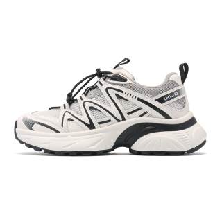 Kosrood Microfiber Leather Cushioning Lightweight Cushioning Lightweight Low top Chunky Sneakers Women's