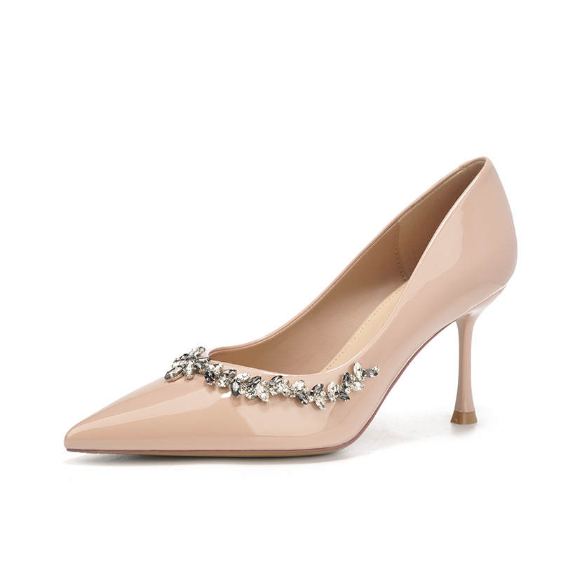 MIZAIJIA Patent Leather High Heels Women's