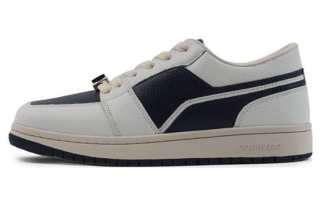 CALVIN LUO Top Grain Cow Leather Low top Stylish Skateboarding Shoes Unisex Navy Blue