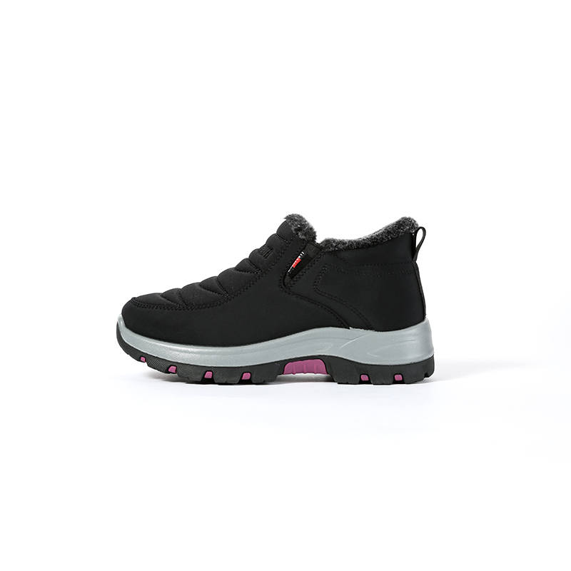 LAOMEIHUA Fabric Thermal Waterproof Abrasion Resistant Slip Resistant Short Snow Boots Women's Black