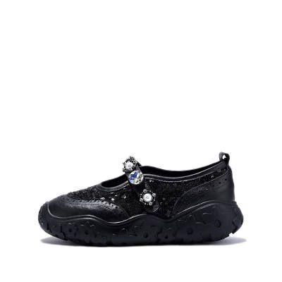 SELAIYA Top Grain Cow Leather Platform Mary Jane Shoes Women's