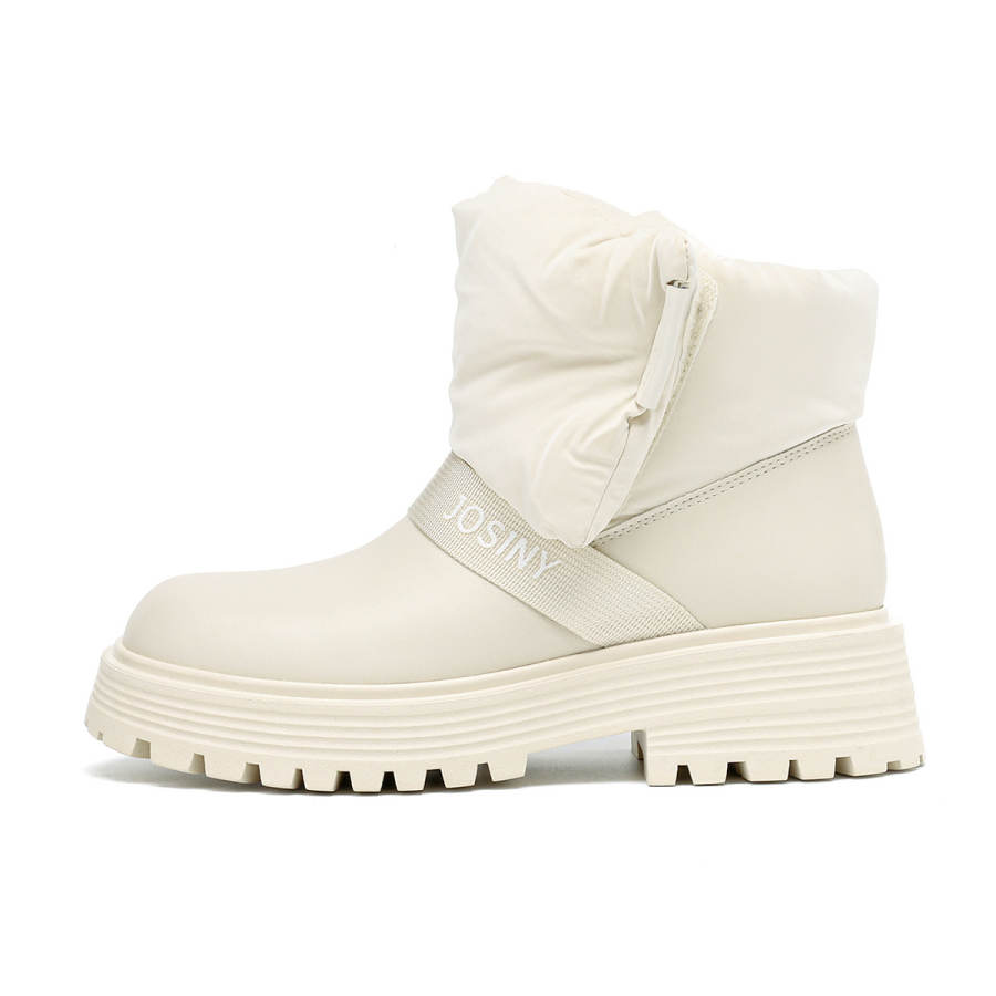 JOSINY JOSINY Cow Split Leather Short Snow Boots Women's