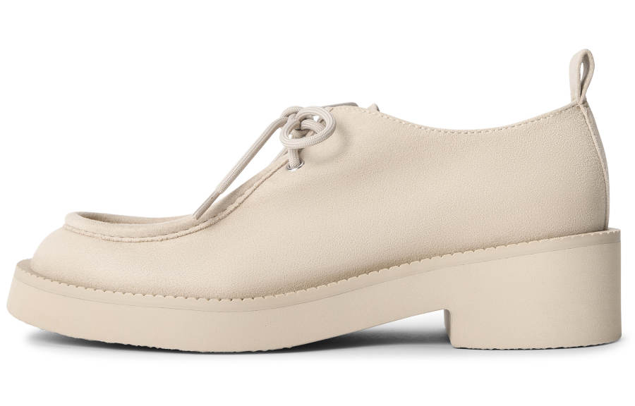 CHARLES&KEITH Fabric Loafers Women's Beige