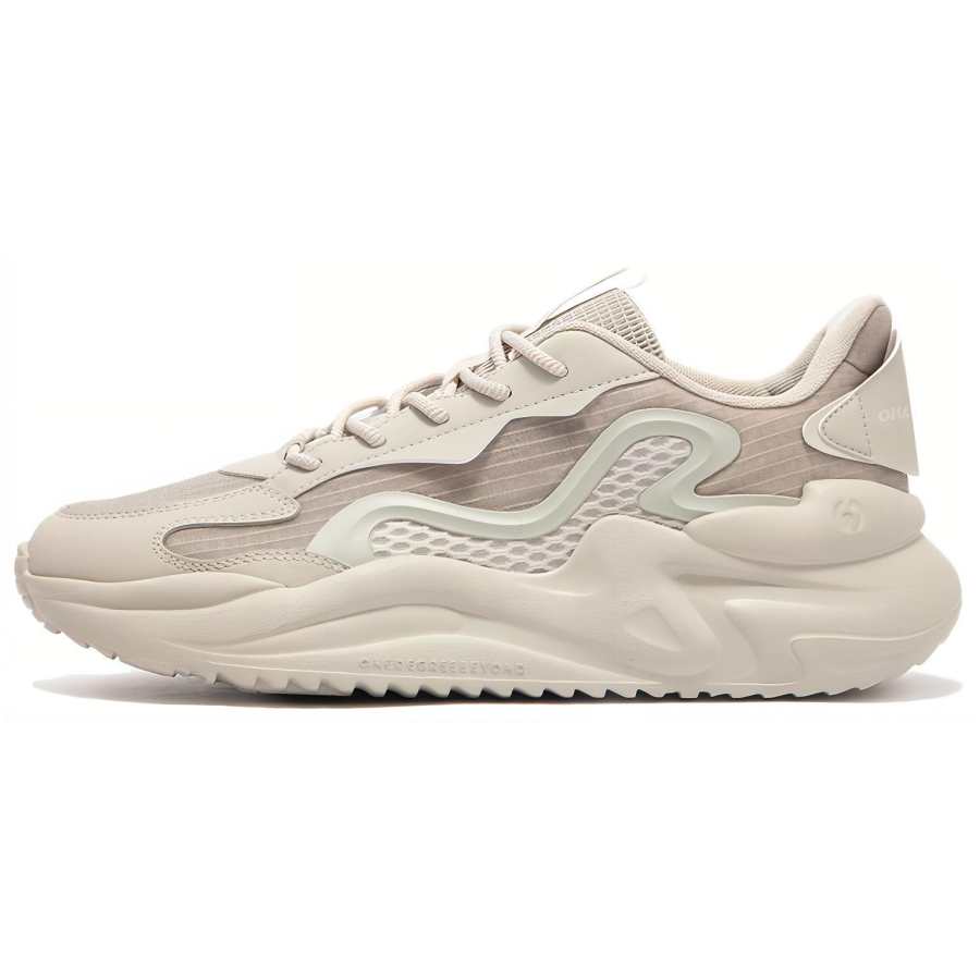 361° Breathable Lightweight Breathable And Lightweight Low top Casual Shoes Men's Beige Brown