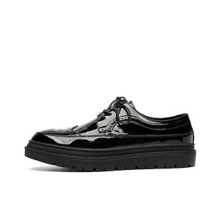 KACHILANG Synthetic Leather Casual Shoes Men's Black