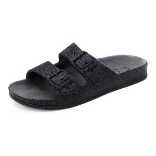 Cacatoès Slide Slippers Women's Black Shimmer