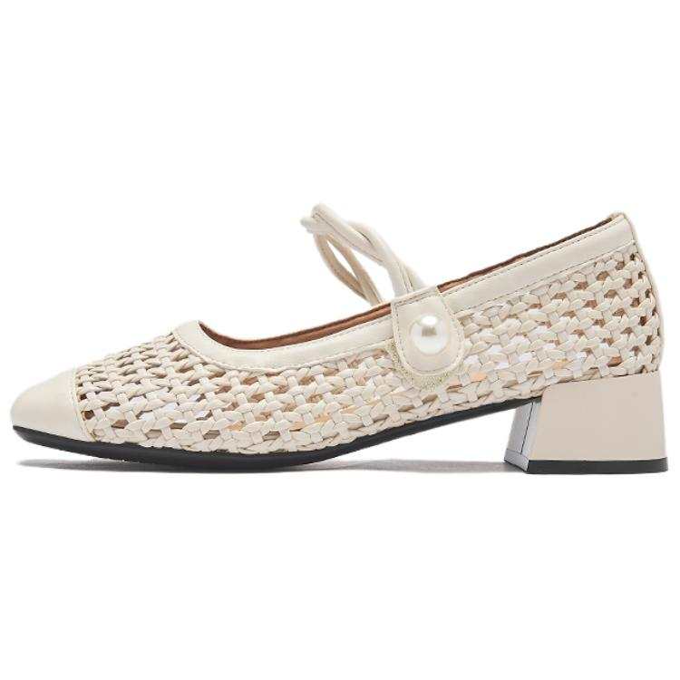 AGSDON Artificial Leather Mary Jane Shoes 3.5cm Women's