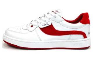 JACLAR Leather Slip Resistant Low top Skateboard Shoes Unisex Red
