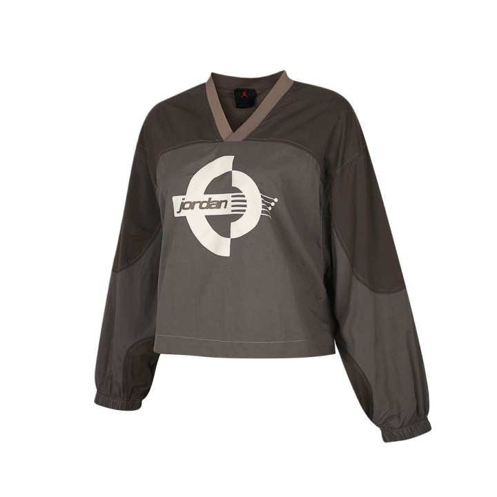 Jordan Jordan Sweatshirts Women's Gray V Neck Moderate Regular