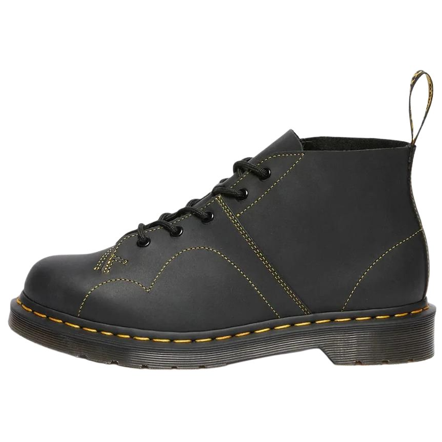 Dr.Martens Church Ankle Length Combat Boots Unisex Black