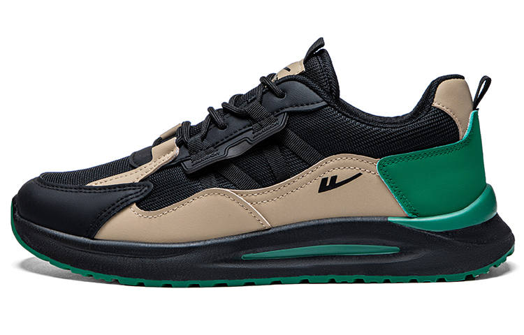 Warrior Low top Casual Shoes Men's Black Khaki Green