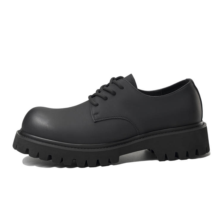 EBLIS HUNGI Derby Casual Shoes Men's Black Height Increasing
