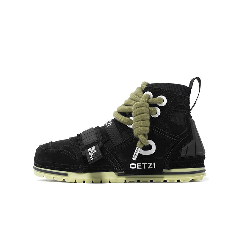 OETZI Ice Man Oz Stylish Skateboarding Shoes Unisex Black