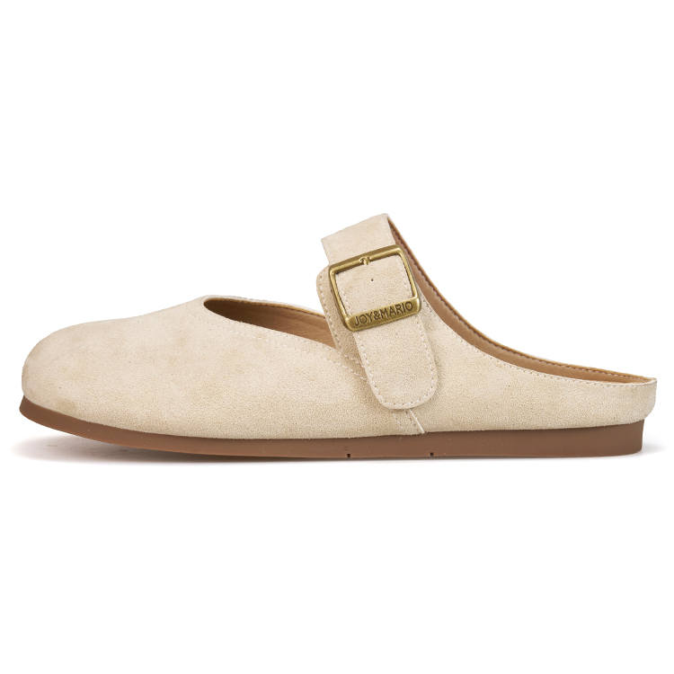 Joy&Mario Rubber Sole Abrasion Resistant Closed Toe Slippers Women's Sand