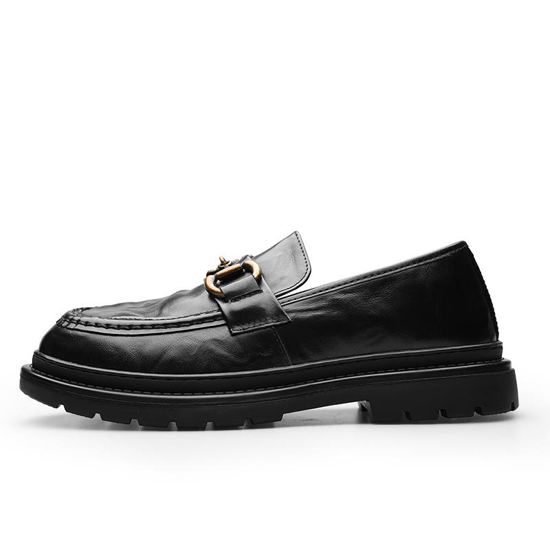 PARDASAUL Cow Leather Casual Shoes Men's Black