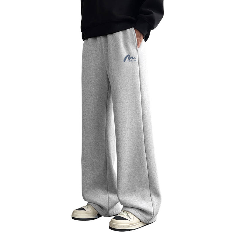 Tonlion Casual Pants Unisex Thickened And Fleece Lined Sweatpants