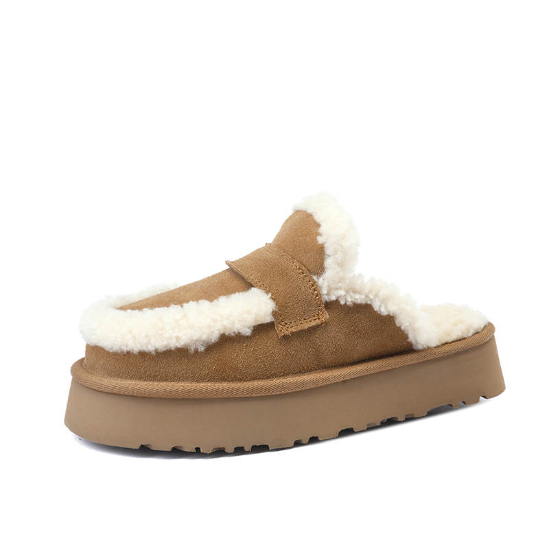BAISHITING Closed Toe Slippers Women's Chestnut