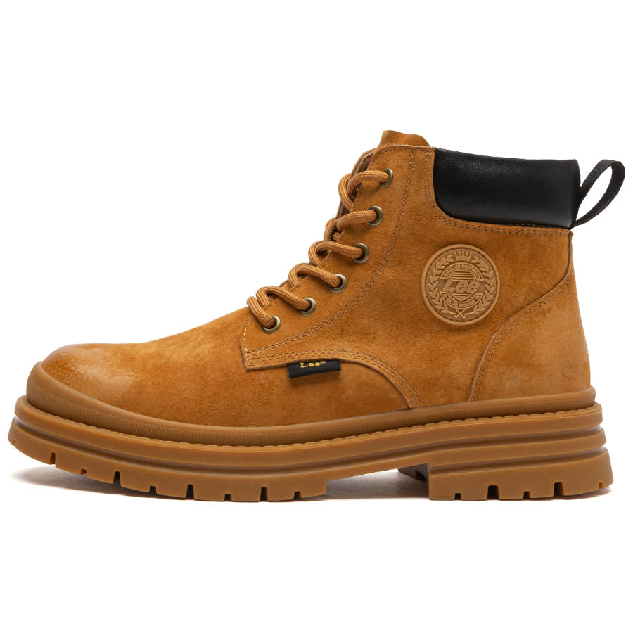 Lee Lee Yellow Boots Combat Boots Men's