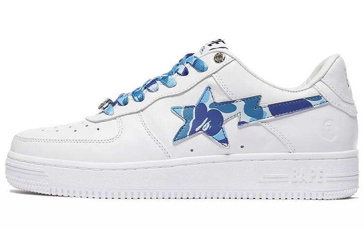 A BATHING APE BAPE A BATHING APE Bape Sta Low White ABC Camo Blue 2021