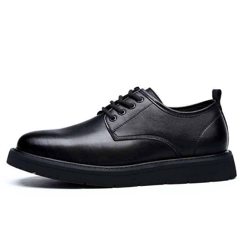 CAOZE Cow Leather Casual Shoes Men's Black