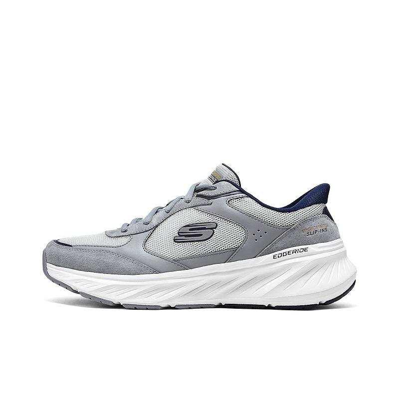Skechers Edgeride Abrasion Resistant Lightweight Low top Casual Shoes Men's Gray
