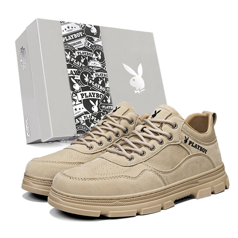 Playboy Playboy Synthetic Leather, Textile Short Combat Boots Men's