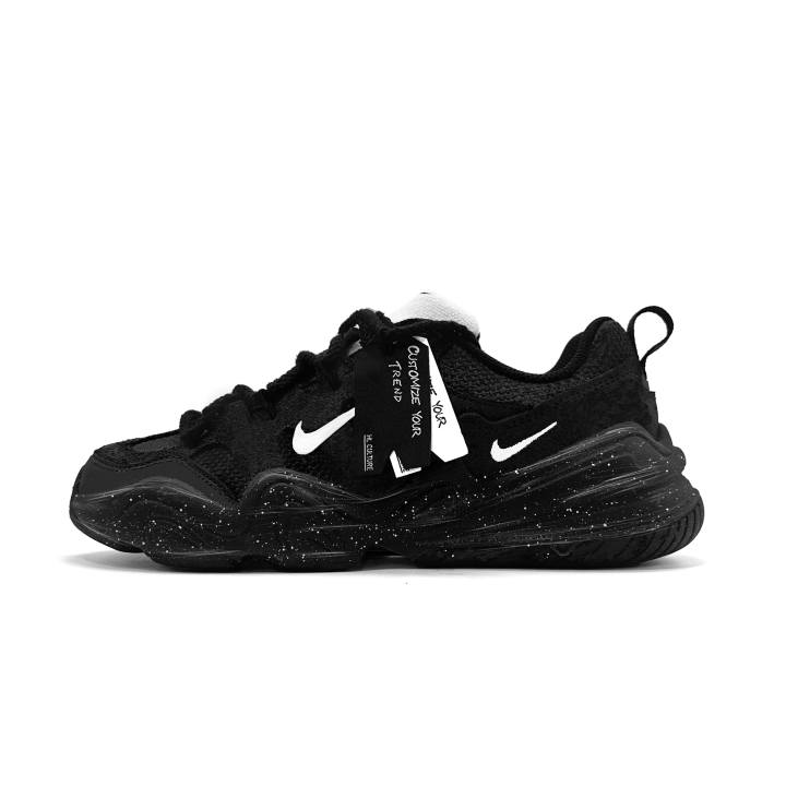 Nike Nike Tech Hera Night Attacker Cushioning Low top Casual Shoes Unisex Black