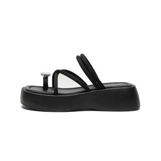 FIVE PLUS Slide Slippers Women's Black