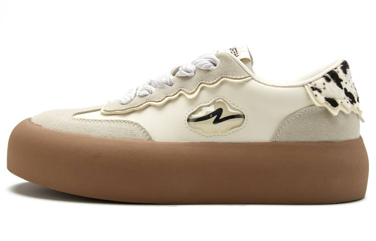 HERLOOK Melt Collection German Army Trainers Low top Skateboard Shoes Women's Thick Milk