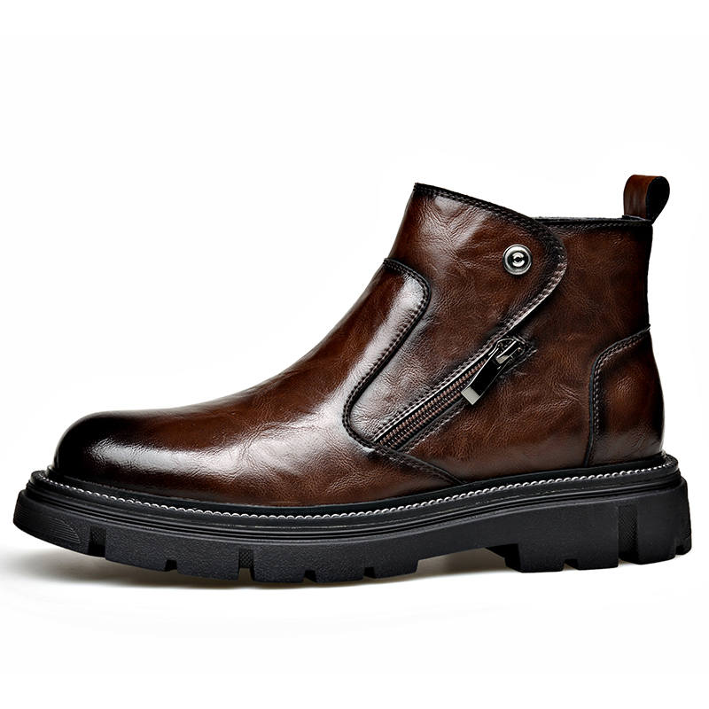 LUOMENG LUOMENG Ankle Boots Men's Black/Brown
