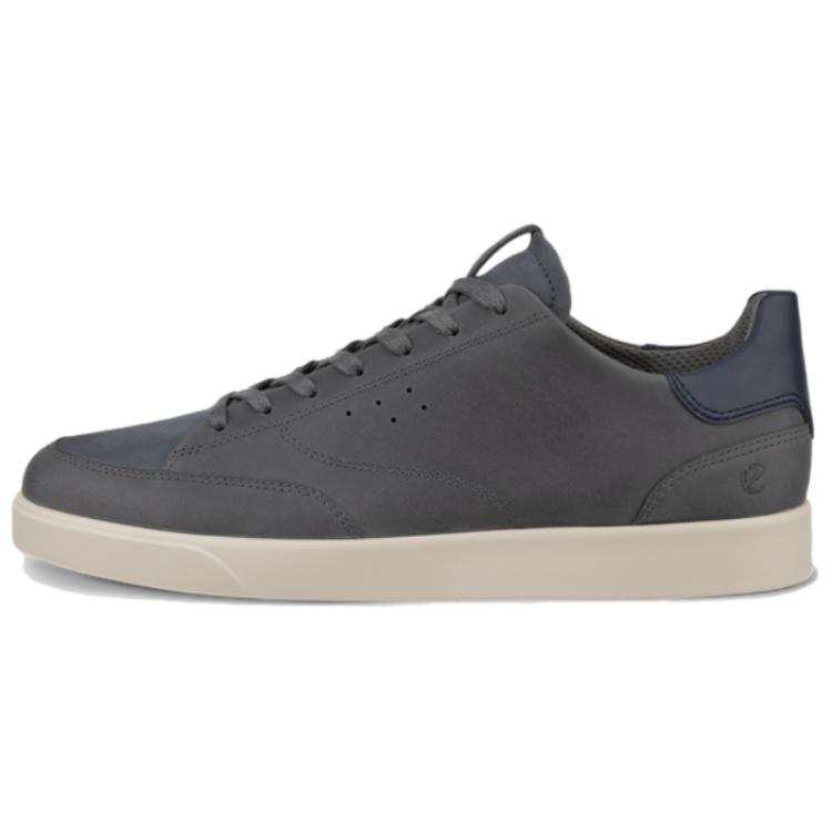 Ecco Leather Retro Sports Low top Skateboard Shoes Men's Gray