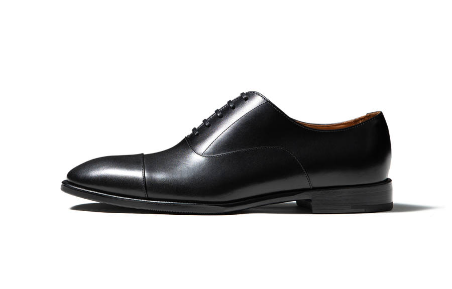 TRUFFAUT Refined And Elegant White Collar Oxford Shoes Top Grain Cow Leather Dress Shoes Men's Black