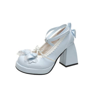 MXGM Pu Chunky Heel Mary Jane Shoes Women's