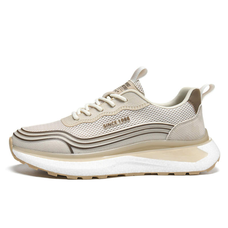 AOKANG Casual Shoes Men's Low Top Sand/Black