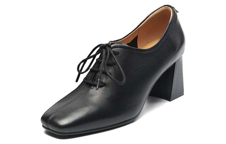 PT'SON Sheepskin Women's Casual Shoes Women's Black/Beige