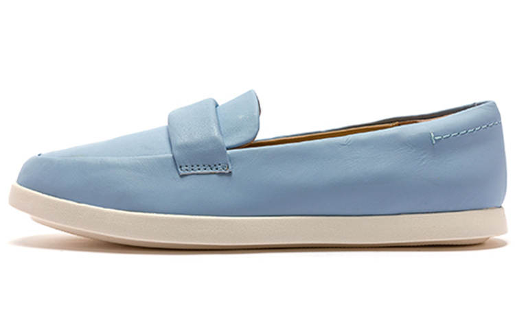 Clarks Leather Casual Shoes Women's Blue
