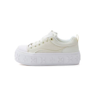 TRAPAR WAVES Low top Canvas Shoes Women's White