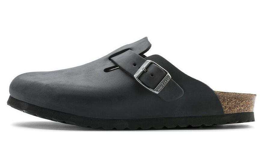 Birkenstock Rubber Sole No Special Function Closed Toe Slippers Unisex Black