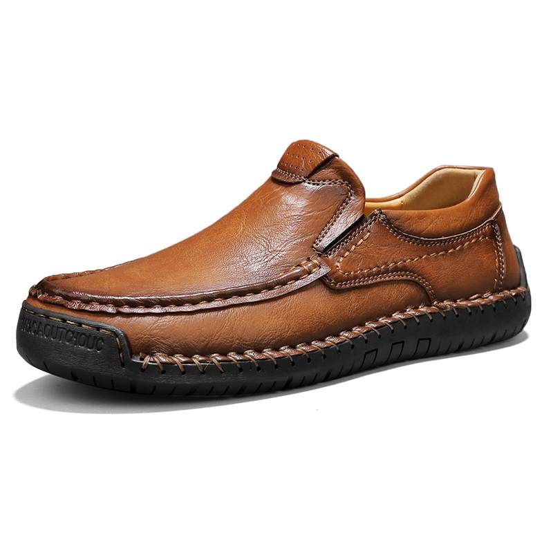 TOMAY Men's Casual Shoes Men's Low Top Dark Brown/Light Brown/Khaki